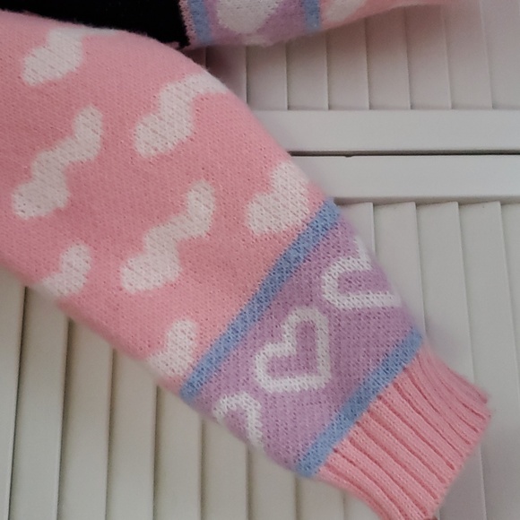 Pink Cat Pattern Sweater - Picture 4 of 10